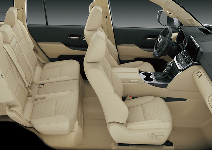toyota Land Cruiser 300 interior Oficial, asientos